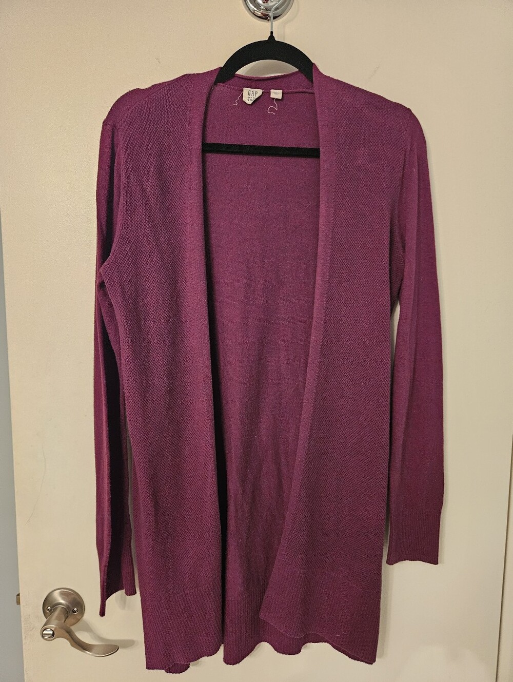 Long Purple Cardigan